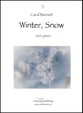 Winter, Snow SSA choral sheet music cover